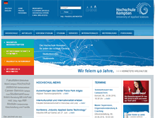 Tablet Screenshot of hochschule-kempten.de